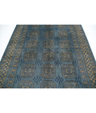 Revival 6'9'' X 9'5'' Hand-Knotted Wool Rug 6'9'' x 9'5'' (203 X 283) / Blue / Tan