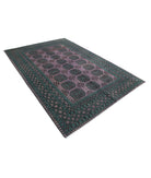 Revival 6'7'' X 9'7'' Hand-Knotted Wool Rug 6'7'' x 9'7'' (198 X 288) / Purple / Green