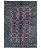 Revival 6'7'' X 9'7'' Hand-Knotted Wool Rug 6'7'' x 9'7'' (198 X 288) / Purple / Green