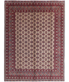 Revival 8'2'' X 10'9'' Hand-Knotted Wool Rug 8'2'' x 10'9'' (245 X 323) / Taupe / Red