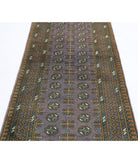 Revival 2'9'' X 9'6'' Hand-Knotted Wool Rug 2'9'' x 9'6'' (83 X 285) / Purple / Green