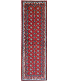 Revival 2'10'' X 9'8'' Hand-Knotted Wool Rug 2'10'' x 9'8'' (85 X 290) / Red / Green