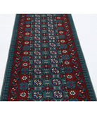 Revival 2'8'' X 9'3'' Hand-Knotted Wool Rug 2'8'' x 9'3'' (80 X 278) / Green / Red