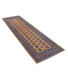 Revival 2'10'' X 9'7'' Hand-Knotted Wool Rug 2'10'' x 9'7'' (85 X 288) / Gold / Purple