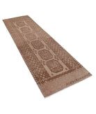 Revival 2'9'' X 8'10'' Hand-Knotted Wool Rug 2'9'' x 8'10'' (83 X 265) / Tan / Brown