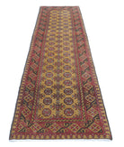 Revival 2'8'' X 10'9'' Hand-Knotted Wool Rug 2'8'' x 10'9'' (80 X 323) / Gold / Brown