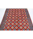 Revival 5'1'' X 7'1'' Hand-Knotted Wool Rug 5'1'' x 7'1'' (153 X 213) / Red / Blue