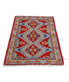 Revival 2'10'' X 3'10'' Hand-Knotted Wool Rug 2'10'' x 3'10'' (85 X 115) / Red / Blue