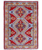 Revival 2'10'' X 3'10'' Hand-Knotted Wool Rug 2'10'' x 3'10'' (85 X 115) / Red / Blue