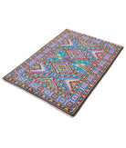 Revival 2'9'' X 4'0'' Hand-Knotted Wool Rug 2'9'' x 4'0'' (83 X 120) / Teal / Blue