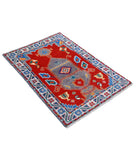 Revival 2'8'' X 3'11'' Hand-Knotted Wool Rug 2'8'' x 3'11'' (80 X 118) / Red / Ivory