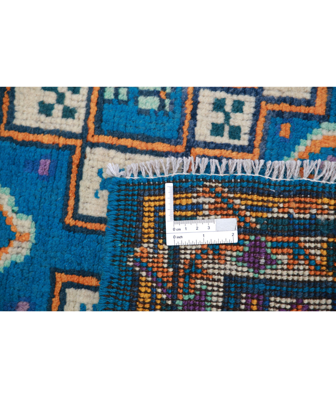 Revival 2'9'' X 3'10'' Hand-Knotted Wool Rug 2'9'' x 3'10'' (83 X 115) / Teal / Ivory