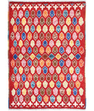 Revival 2'9'' X 4'0'' Hand-Knotted Wool Rug 2'9'' x 4'0'' (83 X 120) / Red / Multi