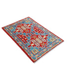 Revival 2'8'' X 3'11'' Hand-Knotted Wool Rug 2'8'' x 3'11'' (80 X 118) / Red / Blue