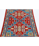 Revival 2'8'' X 3'11'' Hand-Knotted Wool Rug 2'8'' x 3'11'' (80 X 118) / Red / Blue