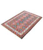 Revival 3'5'' X 5'0'' Hand-Knotted Wool Rug 3'5'' x 5'0'' (103 X 150) / Multi / Red