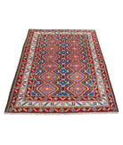 Revival 3'5'' X 5'0'' Hand-Knotted Wool Rug 3'5'' x 5'0'' (103 X 150) / Multi / Red