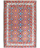 Revival 3'5'' X 5'0'' Hand-Knotted Wool Rug 3'5'' x 5'0'' (103 X 150) / Multi / Red