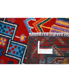 Revival 3'3'' X 4'11'' Hand-Knotted Wool Rug 3'3'' x 4'11'' (98 X 148) / Blue / Red