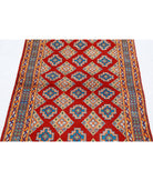 Revival 3'3'' X 4'11'' Hand-Knotted Wool Rug 3'3'' x 4'11'' (98 X 148) / Red / Blue