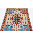 Revival 3'3'' X 5'0'' Hand-Knotted Wool Rug 3'3'' x 5'0'' (98 X 150) / Ivory / Red