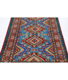 Revival 3'3'' X 4'10'' Hand-Knotted Wool Rug 3'3'' x 4'10'' (98 X 145) / Blue / Red