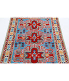 Revival 3'5'' X 4'11'' Hand-Knotted Wool Rug 3'5'' x 4'11'' (103 X 148) / Blue / Ivory