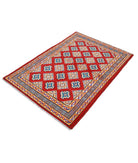 Revival 3'6'' X 4'10'' Hand-Knotted Wool Rug 3'6'' x 4'10'' (105 X 145) / Red / Multi