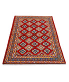 Revival 3'6'' X 4'10'' Hand-Knotted Wool Rug 3'6'' x 4'10'' (105 X 145) / Red / Multi