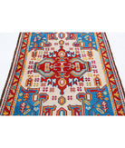 Revival 3'5'' X 5'2'' Hand-Knotted Wool Rug 3'5'' x 5'2'' (103 X 155) / Ivory / Red