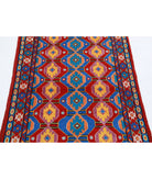 Revival 3'2'' X 4'10'' Hand-Knotted Wool Rug 3'2'' x 4'10'' (95 X 145) / Red / Blue