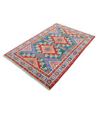 Revival 3'10'' X 5'11'' Hand-Knotted Wool Rug 3'10'' x 5'11'' (115 X 178) / Green / Blue