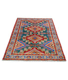 Revival 3'10'' X 5'11'' Hand-Knotted Wool Rug 3'10'' x 5'11'' (115 X 178) / Green / Blue