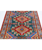 Revival 3'10'' X 5'11'' Hand-Knotted Wool Rug 3'10'' x 5'11'' (115 X 178) / Green / Blue