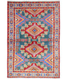 Revival 3'10'' X 5'11'' Hand-Knotted Wool Rug 3'10'' x 5'11'' (115 X 178) / Green / Blue