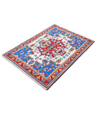 Revival 3'3'' X 4'8'' Hand-Knotted Wool Rug 3'3'' x 4'8'' (98 X 140) / Ivory / Red