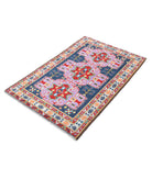 Revival 3'2'' X 4'9'' Hand-Knotted Wool Rug 3'2'' x 4'9'' (95 X 143) / Blue / Ivory