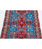 Revival 3'7'' X 5'1'' Hand-Knotted Wool Rug 3'7'' x 5'1'' (108 X 153) / Teal / Ivory