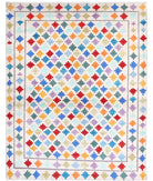 Revival 5'1'' X 6'8'' Hand-Knotted Wool Rug 5'1'' x 6'8'' (153 X 200) / Ivory / Multi