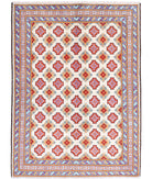 Revival 4'10'' X 6'9'' Hand-Knotted Wool Rug 4'10'' x 6'9'' (145 X 203) / Ivory / Blue