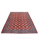 Revival 5'5'' X 7'10'' Hand-Knotted Wool Rug 5'5'' x 7'10'' (163 X 235) / Red / Blue