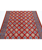 Revival 5'5'' X 7'10'' Hand-Knotted Wool Rug 5'5'' x 7'10'' (163 X 235) / Red / Blue