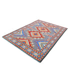 Revival 5'8'' X 7'10'' Hand-Knotted Wool Rug 5'8'' x 7'10'' (170 X 235) / Grey / Blue