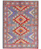 Revival 5'8'' X 7'10'' Hand-Knotted Wool Rug 5'8'' x 7'10'' (170 X 235) / Grey / Blue