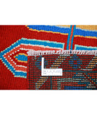 Revival 5'0'' X 6'9'' Hand-Knotted Wool Rug 5'0'' x 6'9'' (150 X 203) / Red / Blue