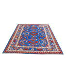 Revival 5'10'' X 7'7'' Hand-Knotted Wool Rug 5'10'' x 7'7'' (175 X 228) / Blue / Red