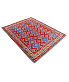 Revival 5'2'' X 6'6'' Hand-Knotted Wool Rug 5'2'' x 6'6'' (155 X 195) / Red / Gold