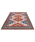 Revival 6'1'' X 7'10'' Hand-Knotted Wool Rug 6'1'' x 7'10'' (183 X 235) / Ivory / Blue