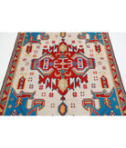 Revival 5'3'' X 6'9'' Hand-Knotted Wool Rug 5'3'' x 6'9'' (158 X 203) / Ivory / Red