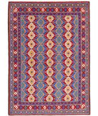 Revival 5'9'' X 8'1'' Hand-Knotted Wool Rug 5'9'' x 8'1'' (173 X 243) / Red / Blue